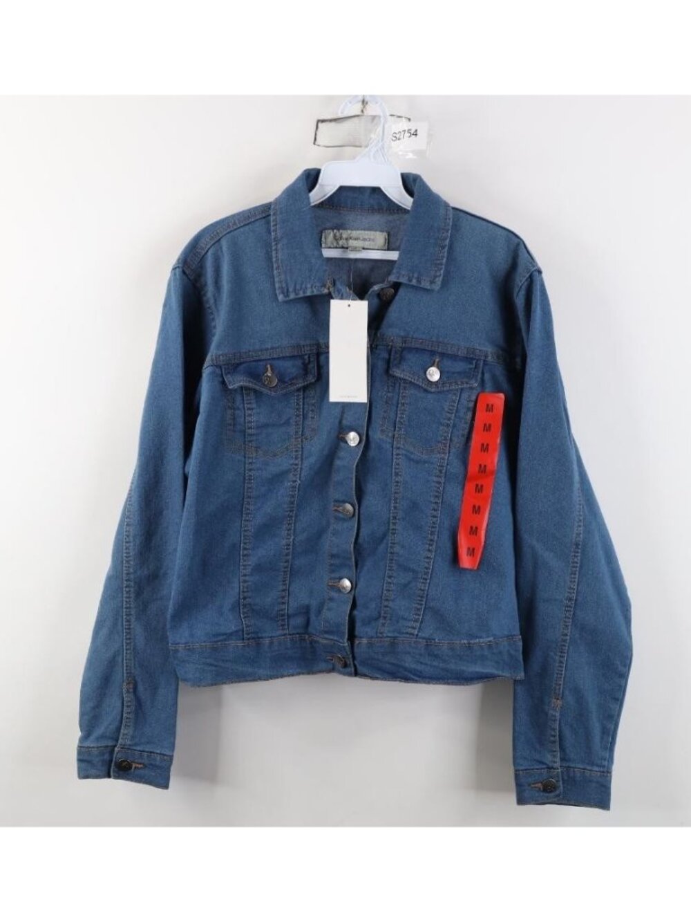 Deadstock Vintage Y2K Calvin Klein Womens Medium Babydoll Denim Trucker Jacket